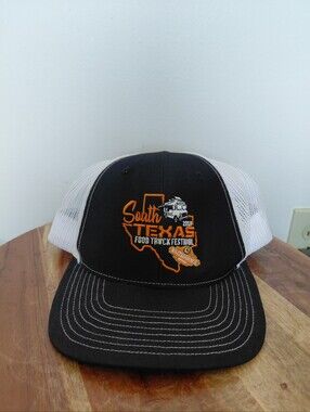 South Texas Food Truck Festival 2019 Black & White Trucker Hat OS